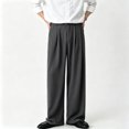 thumbnail image 1 of Men's Straight Leg Chino Pants Classic Fit Soft Waist Expandable S-XL, 1 of 8