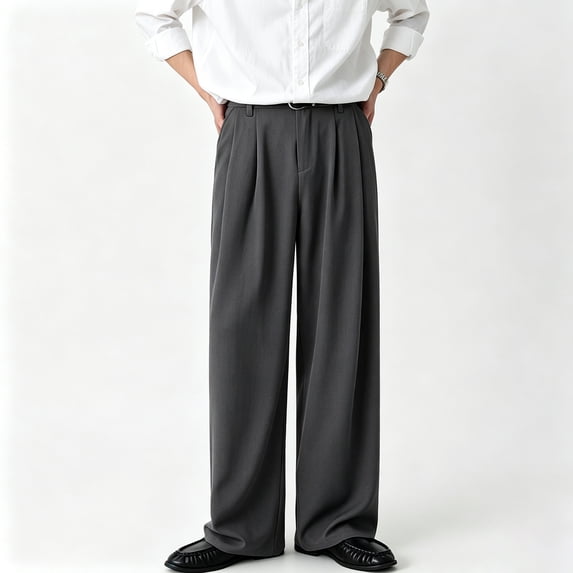 Men's Straight Leg Chino Pants Classic Fit Soft Waist Expandable S-XL