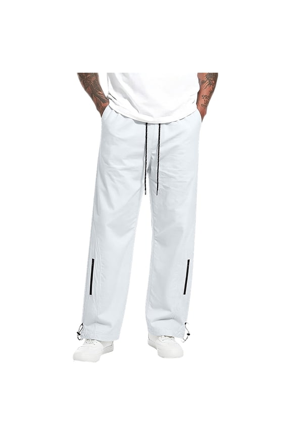 Men's Straight Leg Japanese Vintage Thin Mid Casual Hiking Pants