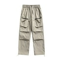 thumbnail image 1 of Men’s Straight Leg Jogger Pants, Solid Color Elastic Waist Drawstring Casual Sweatpants, Comfortable Breathable Trousers for Fitness, Travel, Outdoor and Daily Wear, 1 of 8