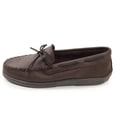 thumbnail image 1 of Minnetonka Men's Moosehide Classic Moccasin,Chocolate Moose,14 E US, 1 of 5