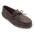 thumbnail image 1 of Minnetonka Men's Moosehide Classic Moccasin, Chocolate Moose, 10.5 M US, 1 of 5