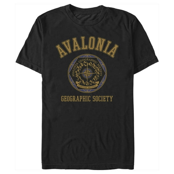 Men's Strange World Avalonia Geographic Society  Graphic Tee Black 3X Large