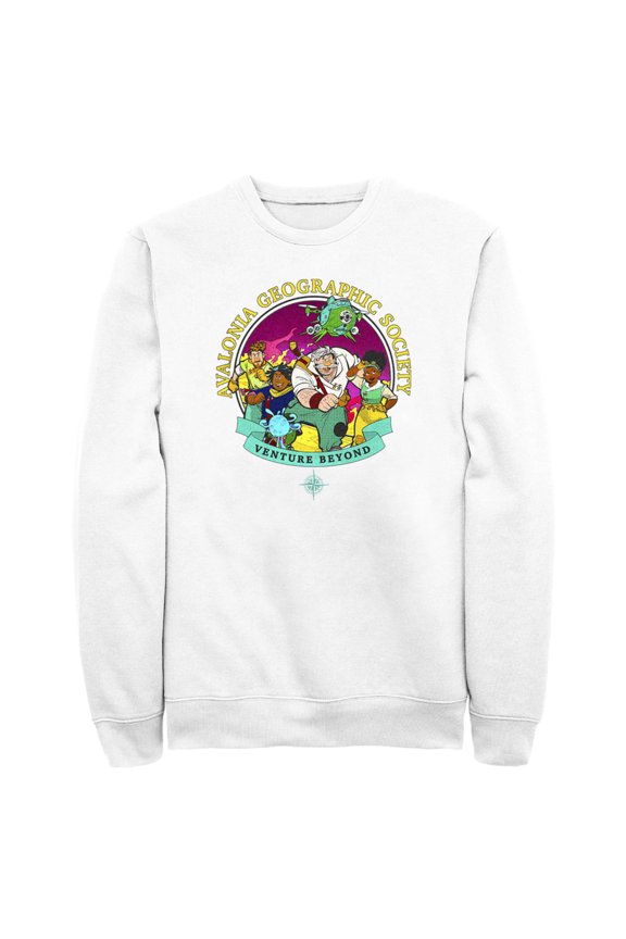 Men's Strange World Avalonia Geographic Society Venture Beyond Group Sweatshirt White Large