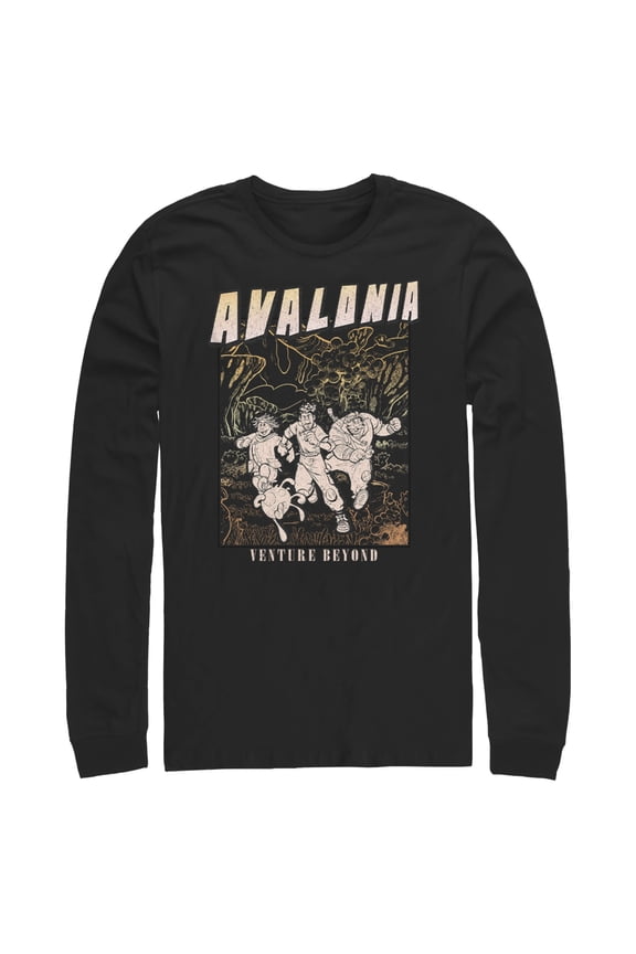 Men's Strange World Avalonia Venture Beyond Long Sleeve Shirt Black Medium