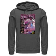 Men's Strange World Comic Book Cover  Pull Over Hoodie Charcoal Heather Large