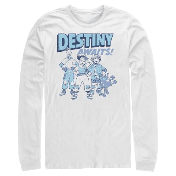 Men's Strange World Destiny Awaits Long Sleeve Shirt White X Large