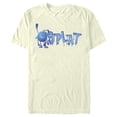 thumbnail image 1 of Men's Strange World Splat Drip Logo Graphic Tee Beige 3X Large, 1 of 4