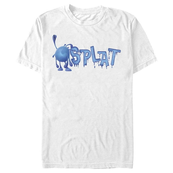 Men's Strange World Splat Drip Logo Graphic Tee White Large