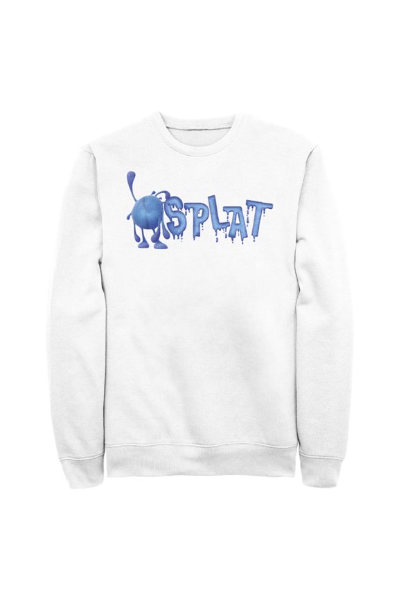 Men's Strange World Splat Drip Logo Sweatshirt White Large