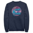 thumbnail image 1 of Men's Strange World Splat Hang in There  Sweatshirt Navy Blue Large, 1 of 5