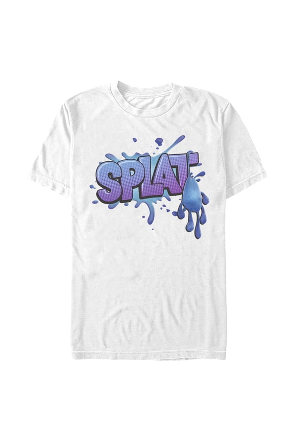 Men's Strange World Splat Logo Graphic Tee White Large