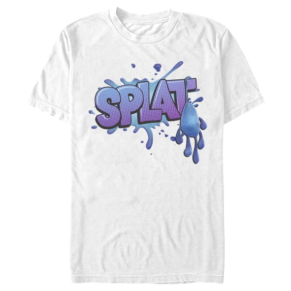 Men's Strange World Splat Logo Graphic Tee White Small
