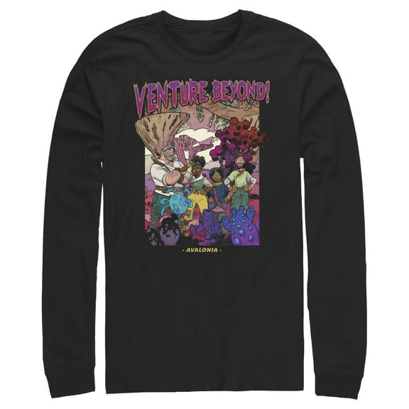 Men's Strange World Venture Beyond Group Long Sleeve Shirt Black X Large