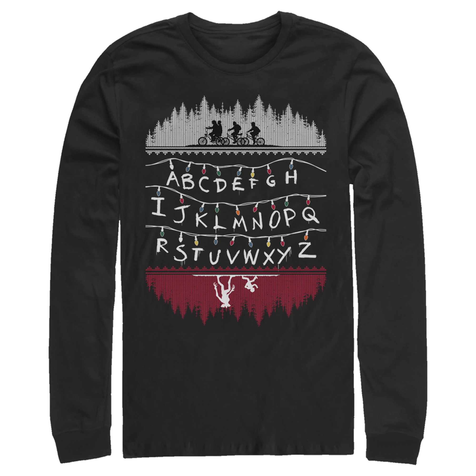 Stranger things top alphabet sweater