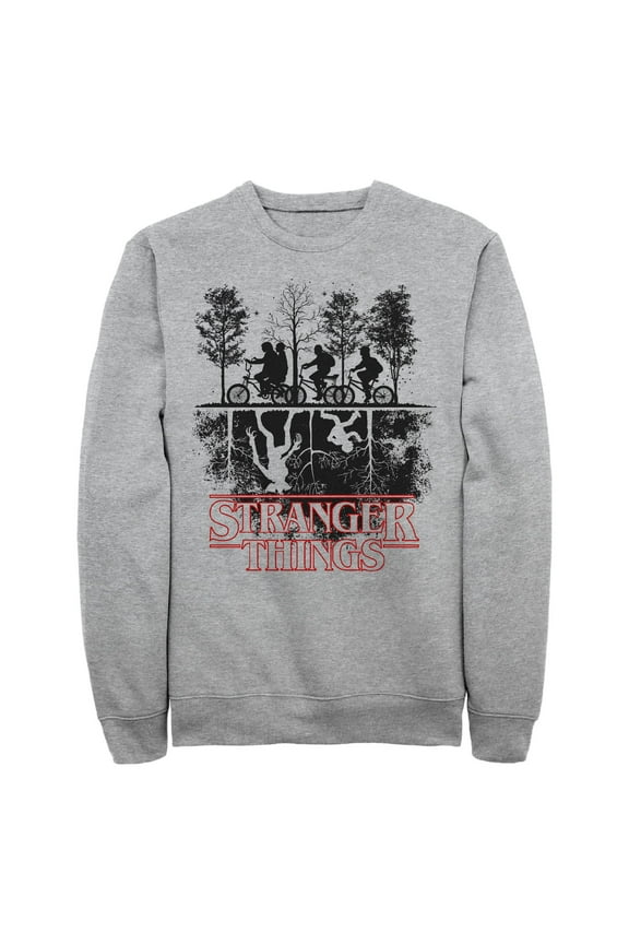 Netflix Men's Stranger Things Biking in Upside Down Sweatshirt