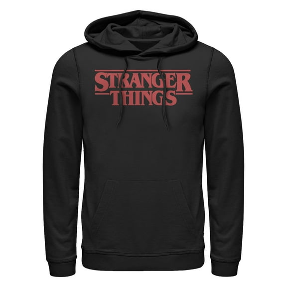 Netflix Men's Stranger Things Bold Logo Pull Over Hoodie
