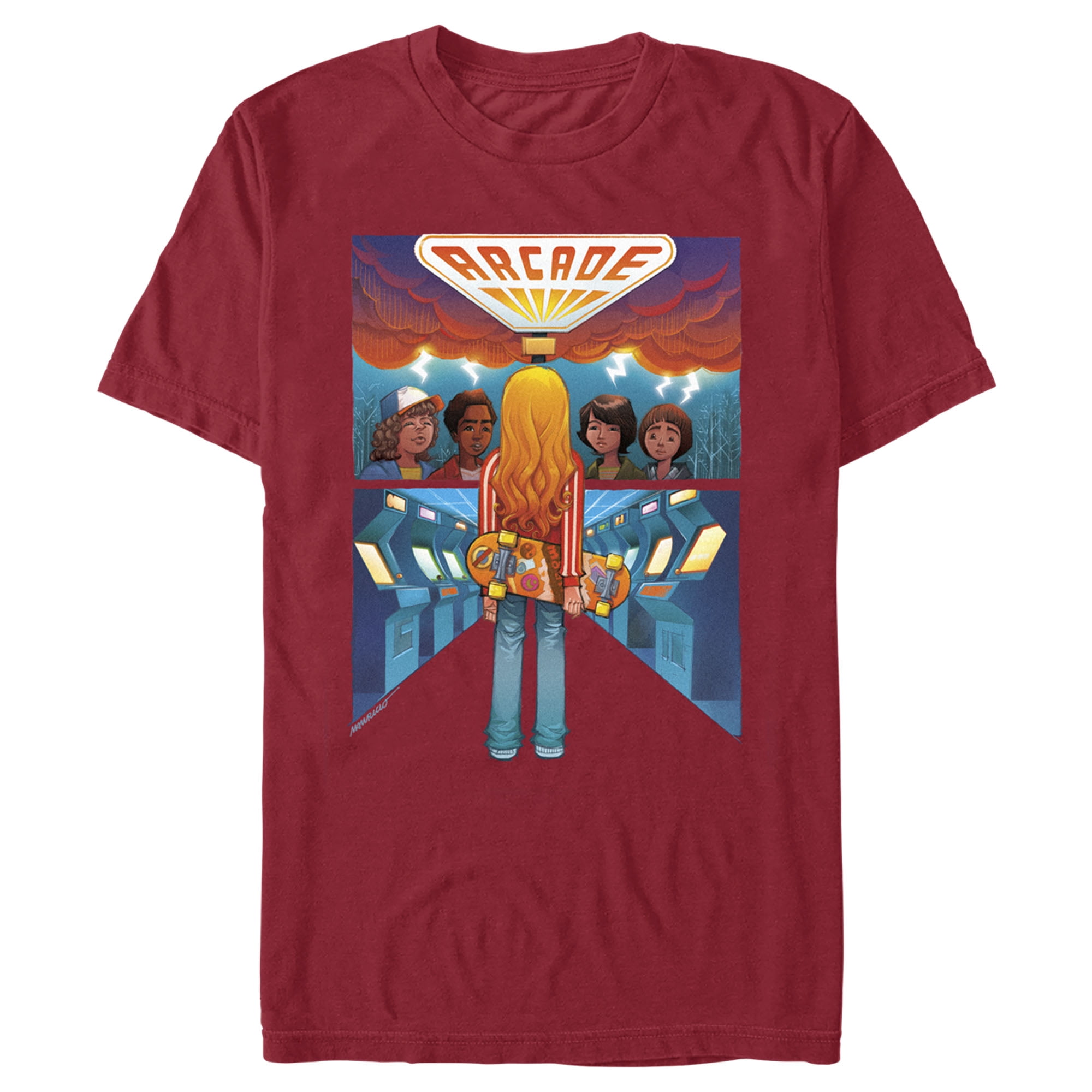 Stranger Things Boys Meet Arcade Girl Graphic Tee Australia Ubuy