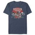 thumbnail image 1 of Netflix Men's Stranger Things Cartoon Gang Graphic T-Shirt, 1 of 4