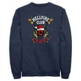 thumbnail image 1 of Netflix Men's Stranger Things Christmas Hellfire Club Logo Sweatshirt Navy Blue Large, 1 of 4