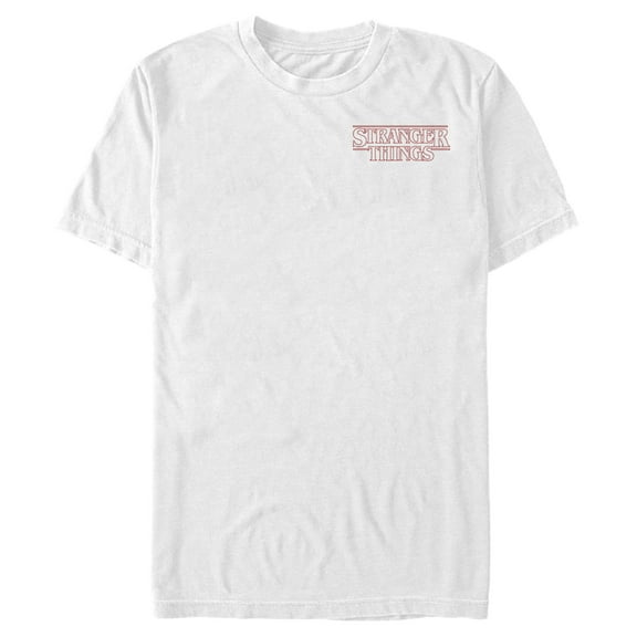 Netflix Men's Stranger Things Classic Logo Badge Graphic T-Shirt