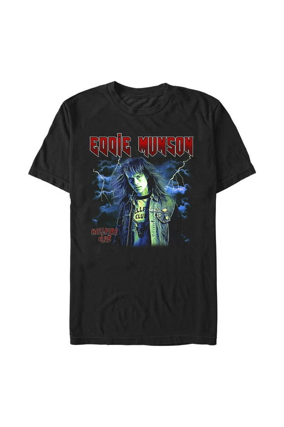 Netflix Men's Stranger Things Colorful Eddie Munson Graphic T-Shirt