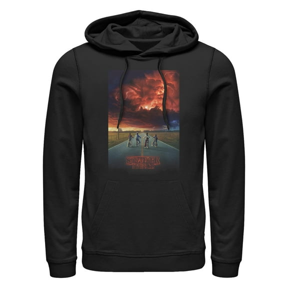 Netflix Men's Stranger Things Demogorgon Cloud Poster Pull Over Hoodie