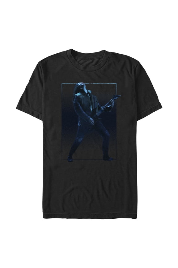 Netflix Men's Stranger Things Eddie Munson and His Guitar Graphic T-Shirt