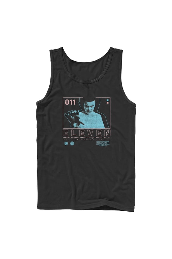 Netflix Men's Stranger Things Eleven Boxed Up Tank Top Black Large