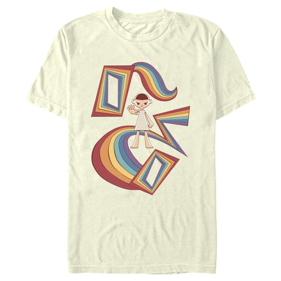 Netflix Men's Stranger Things Eleven Power of the Rainbow Graphic T-Shirt