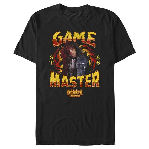 Netflix Men's Stranger Things Game Master Eddie Munson Graphic T-Shirt