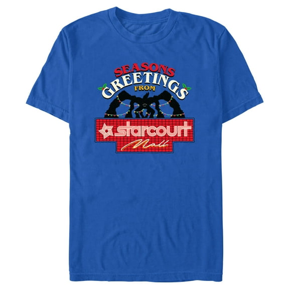 Netflix Men's Stranger Things Greetings From Starcourt Mall Graphic T-Shirt