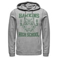 thumbnail image 1 of Netflix Men's Stranger Things Hawkins High School Tiger 1983 Pull Over Hoodie Athletic Heather Small, 1 of 4