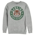 thumbnail image 1 of Netflix Men's Stranger Things Hawkins High School Tiger Mascot Sweatshirt Athletic Heather X Large, 1 of 3