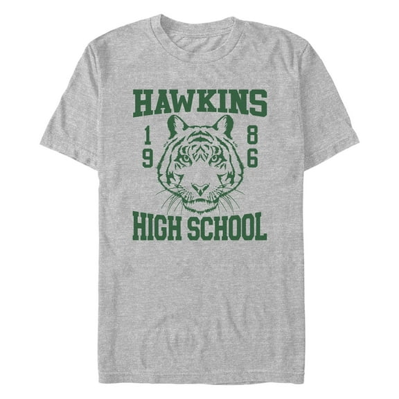 Netflix Men's Stranger Things Hawkins High School Tigers 1986 Costume Graphic T-Shirt