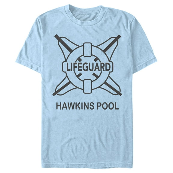 Netflix Men's Stranger Things Hawkins Lifeguard Graphic T-Shirt