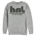 thumbnail image 1 of Netflix Men's Stranger Things Hawkins National Lab Logo Sweatshirt Athletic Heather Large, 1 of 3