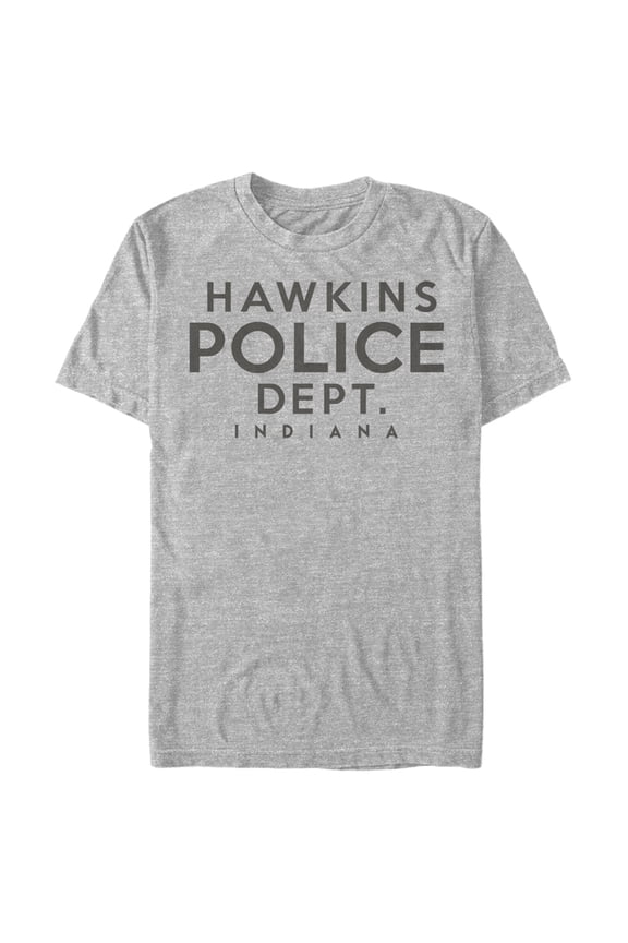 Netflix Men's Stranger Things Hawkins Police Department Graphic T-Shirt