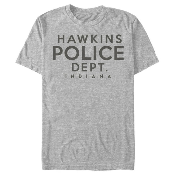 Netflix Men's Stranger Things Hawkins Police Department Graphic T-Shirt