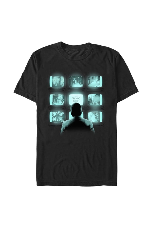 Netflix Men's Stranger Things Jim Hopper Camera Surveillance Graphic T-Shirt