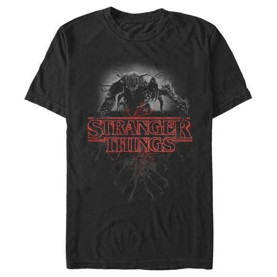 Netflix Men's Stranger Things Mind Flayer Logo Glow Graphic T-Shirt