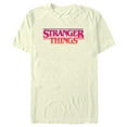 thumbnail image 1 of Netflix Men's Stranger Things Pink Logo Graphic T-Shirt, 1 of 4