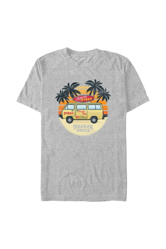 Netflix Men's Stranger Things Pizza Van Icon Graphic T-Shirt