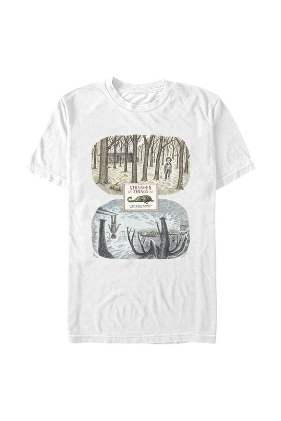 Netflix Men's Stranger Things Pollywog and the Upside Down Graphic T-Shirt