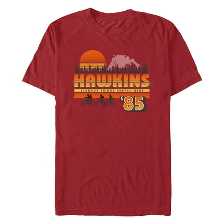 Netflix Men's Stranger Things Retro Hawkins Bikers Graphic T-Shirt