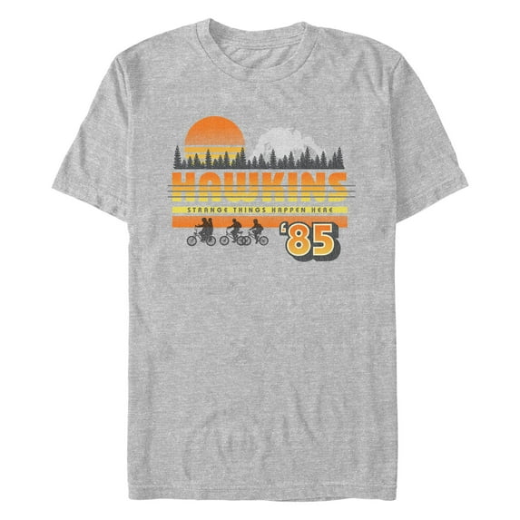 Netflix Men's Stranger Things Retro Hawkins Bikers Graphic T-Shirt