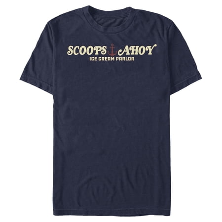 Netflix Men's Stranger Things Scoops Ahoy Nautical Logo Graphic T-Shirt