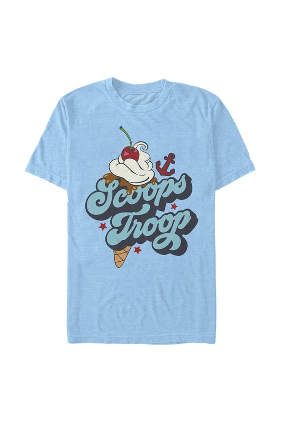 Netflix Men's Stranger Things Scoops Troop Ice Graphic T-Shirt