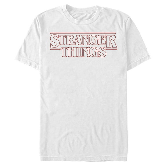 Netflix Men's Stranger Things Sleek Outline Logo Graphic T-Shirt