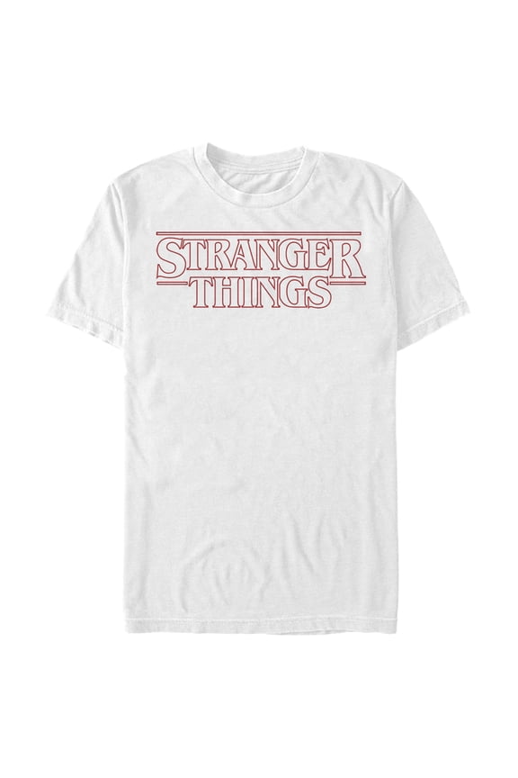 Netflix Men's Stranger Things Sleek Outline Logo Graphic T-Shirt